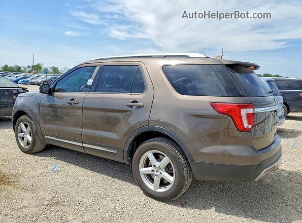 1FM5K8D80GGA01127 2016 FORD EXPLORER Коричневый Задняя левая четверть