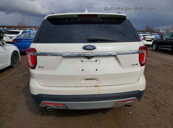 1FM5K8D80GGA53843 2016 FORD EXPLORER White Widok z tyłu