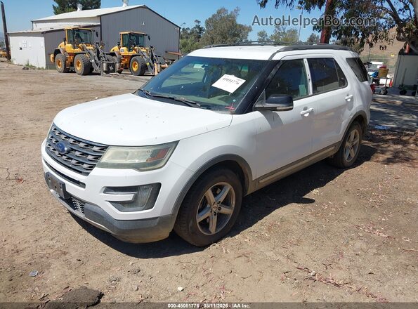 1FM5K8D80GGA97731 2016 FORD FORD EXPLORER Белый Передняя левая четверть