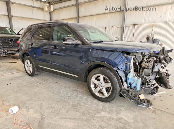 1FM5K8D80GGC58675 2016 FORD EXPLORER Синий Передняя правая четверть