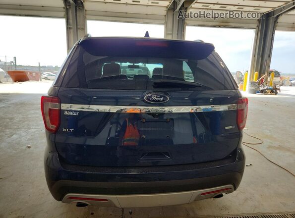 1FM5K8D80GGC58675 2016 FORD EXPLORER Синий Вид сзади