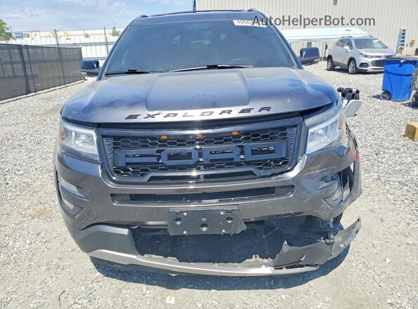 1FM5K8D80HGD75058 2017 FORD EXPLORER Black Vista frontal
