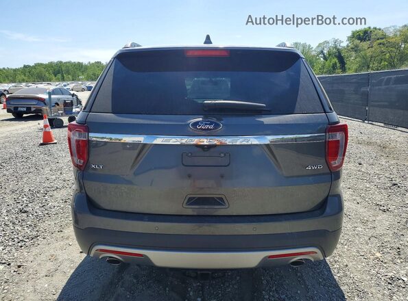 1FM5K8D80HGD75058 2017 FORD EXPLORER Black Vista trasera