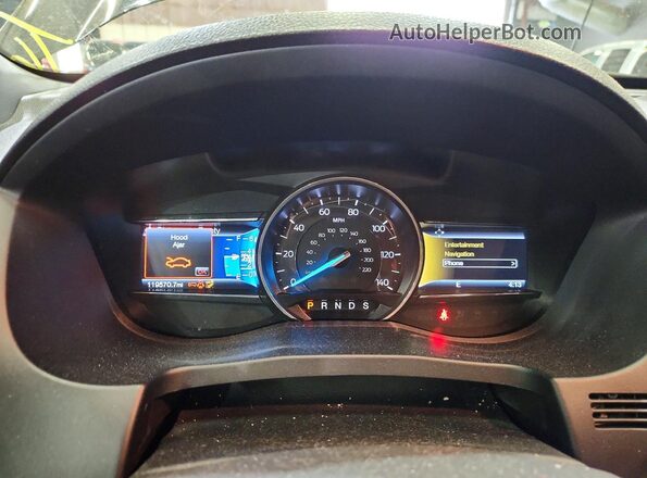 1FM5K8D80HGE27952 2017 FORD EXPLORER Black Vista del cuadro de instrumentos