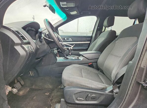 1FM5K8D81GGA97849 2016 FORD FORD EXPLORER Угольный Вид салона спереди