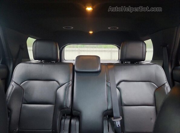 1FM5K8D81GGC21375 2016 FORD EXPLORER Черный Вид задних сидений