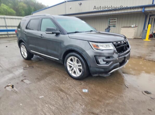 1FM5K8D81GGC21375 2016 FORD EXPLORER Черный Передняя правая четверть