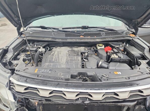 1FM5K8D81GGC21375 2016 FORD EXPLORER Черный Вид подкапотного пространства