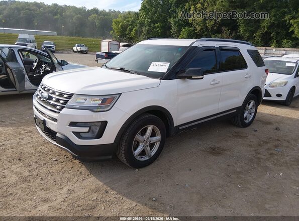 1FM5K8D81HGA15362 2017 FORD EXPLORER Белый Передняя левая четверть