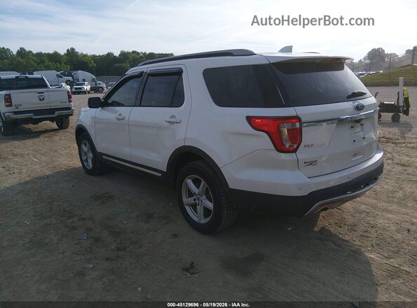 1FM5K8D81HGA15362 2017 FORD EXPLORER Белый Задняя левая четверть