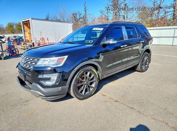 1FM5K8D81HGA30671 2017 FORD EXPLORER Черный Передняя левая четверть