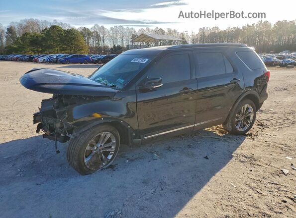 1FM5K8D81JGC30004 2018 FORD EXPLORER Черный Передняя левая четверть