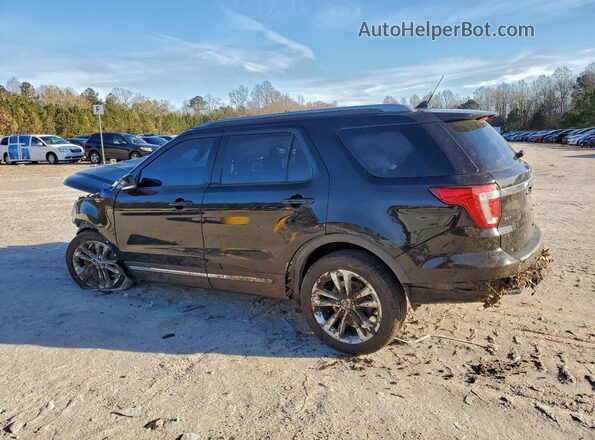1FM5K8D81JGC30004 2018 FORD EXPLORER Черный Задняя левая четверть