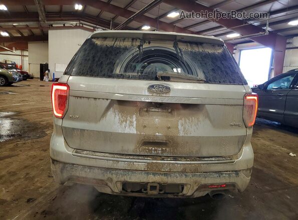 1FM5K8D81JGC84208 2018 FORD EXPLORER Серебряный Вид сзади