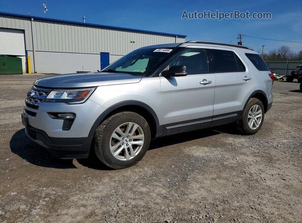 1FM5K8D81KGA77769 2019 FORD EXPLORER Серебряный Передняя левая четверть