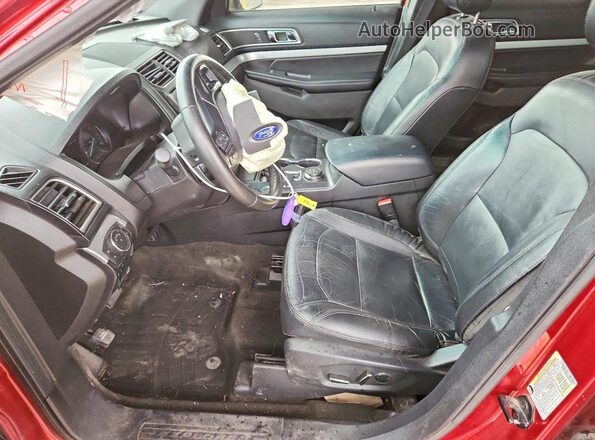 1FM5K8D82GGA20763 2016 FORD EXPLORER Темно-бордовый Вид салона спереди
