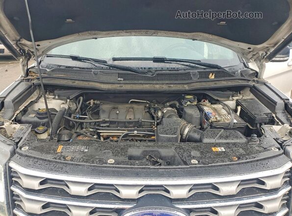 1FM5K8D82GGA37756 2016 FORD FORD EXPLORER Бежевый Вид подкапотного пространства