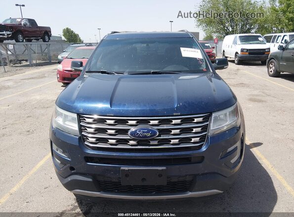 1FM5K8D82GGC29419 2016 FORD EXPLORER Синий Вид щитка приборов