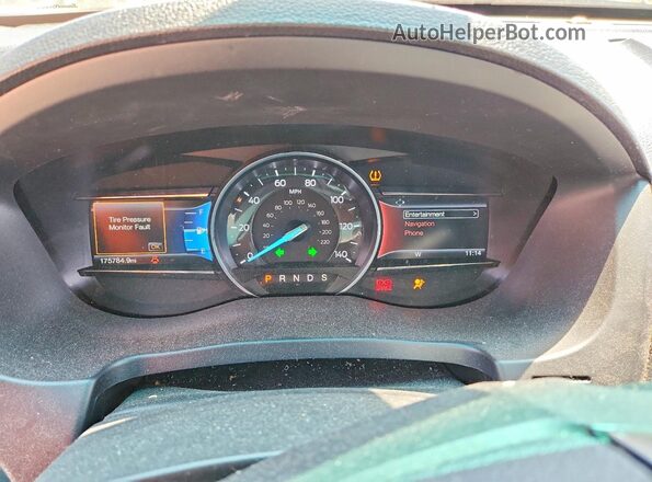 1FM5K8D82GGC29727 2016 FORD EXPLORER Бордовый Вид щитка приборов