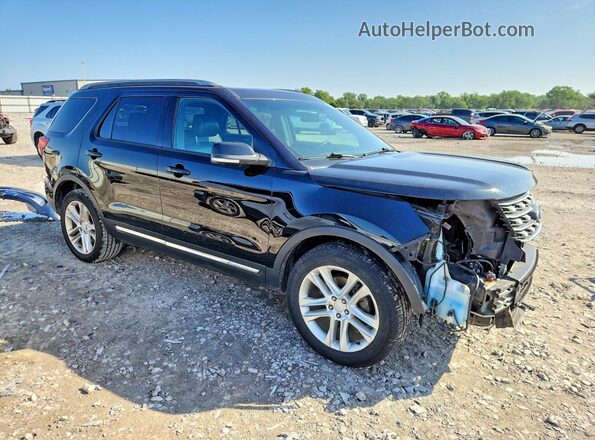 1FM5K8D82GGC65210 2016 FORD EXPLORER Черный Передняя правая четверть