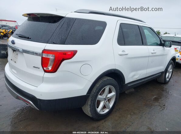 1FM5K8D82HGC26523 2017 FORD EXPLORER Белый Задняя правая четверть