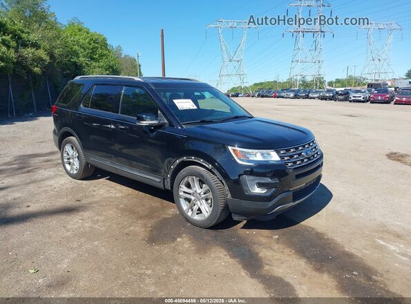1FM5K8D82HGD76468 2017 FORD FORD EXPLORER Черный Передняя правая четверть