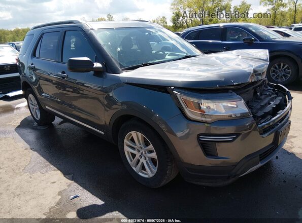 1FM5K8D82KGA86058 2019 FORD FORD EXPLORER Серый Передняя правая четверть