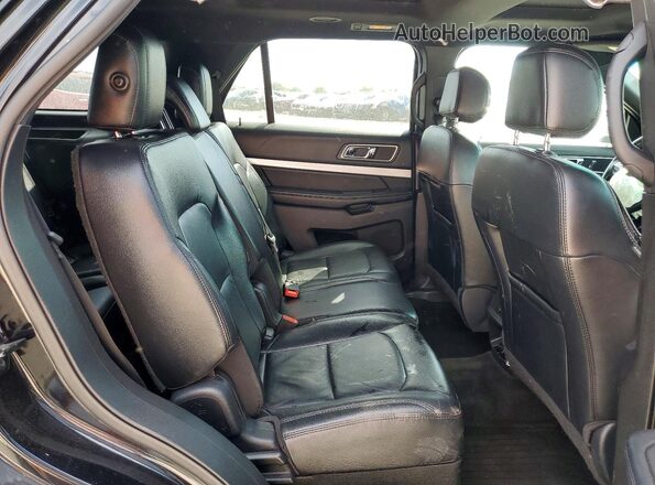 1FM5K8D83GGC23161 2016 FORD EXPLORER Black Widok wnętrza z tyłu