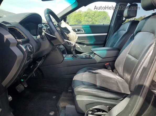1FM5K8D83GGC23161 2016 FORD EXPLORER Black Widok wnętrza z przodu
