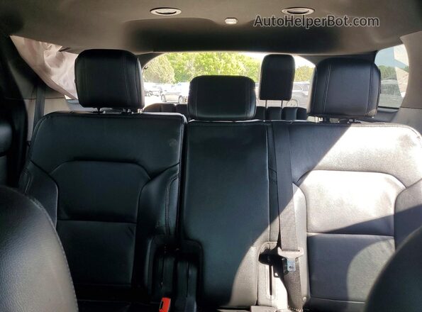 1FM5K8D83GGC23161 2016 FORD EXPLORER Black Widok tylnych siedzeń