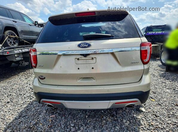 1FM5K8D83HGD81081 2017 FORD EXPLORER Желто-коричневый Вид сзади