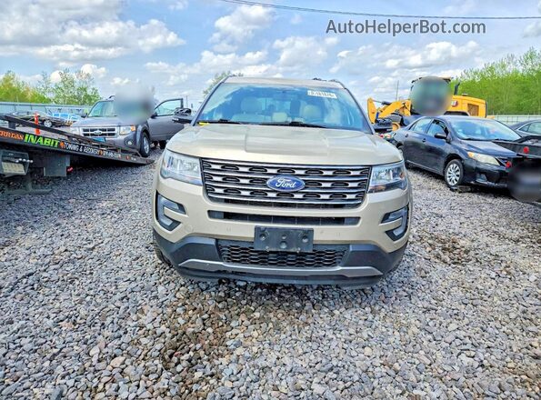 1FM5K8D83HGD81081 2017 FORD EXPLORER Желто-коричневый Вид спереди