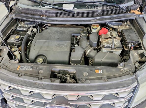 1FM5K8D84GGC84230 2016 FORD EXPLORER Черный Вид подкапотного пространства