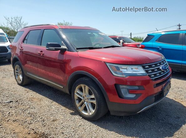 1FM5K8D84HGA40188 2017 FORD EXPLORER Red Передня права чверть