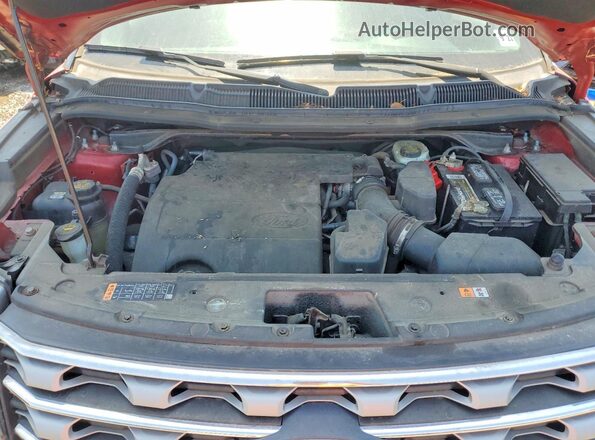 1FM5K8D84HGA40188 2017 FORD EXPLORER Red Вид підкапотного простору