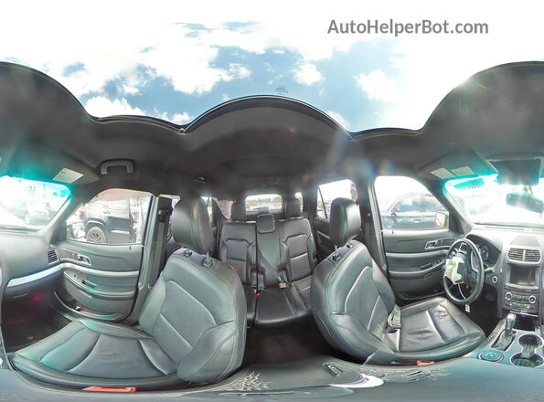 1FM5K8D84HGA83803 2017 FORD EXPLORER Серый Панорамный вид салона 360°