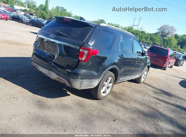1FM5K8D84HGC98534 2017 FORD FORD EXPLORER Черный Задняя правая четверть