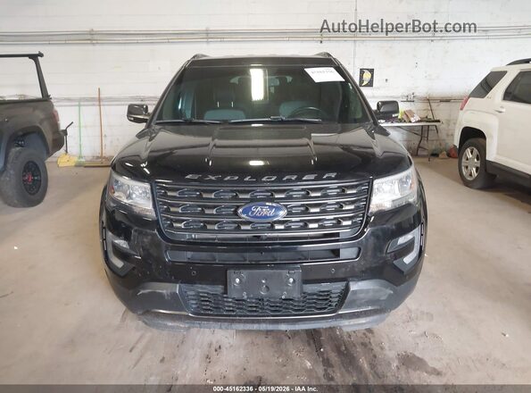 1FM5K8D84HGD11301 2017 FORD EXPLORER Black ხელსაწყოთა პანელის ხედი