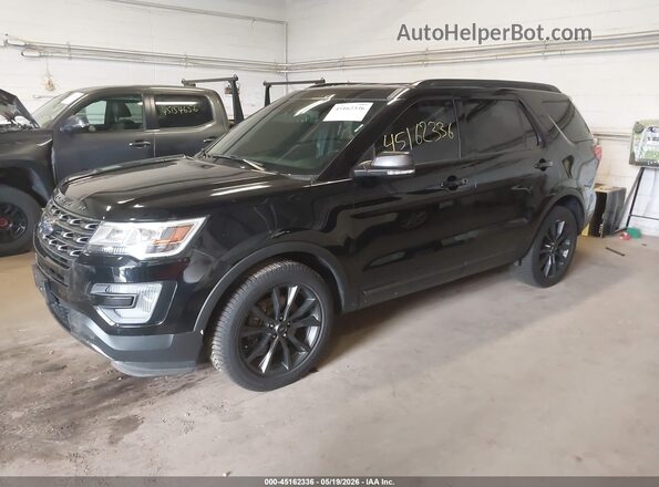 1FM5K8D84HGD11301 2017 FORD EXPLORER Black წინა მარცხენა ხედი სამი მეოთხედიდან