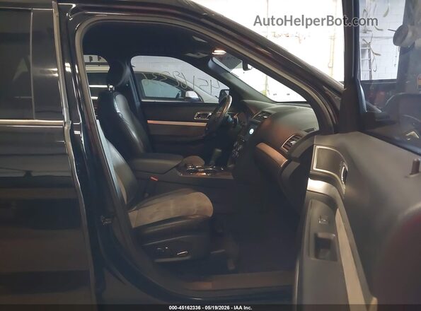 1FM5K8D84HGD11301 2017 FORD EXPLORER Black წინა სალონის ხედი