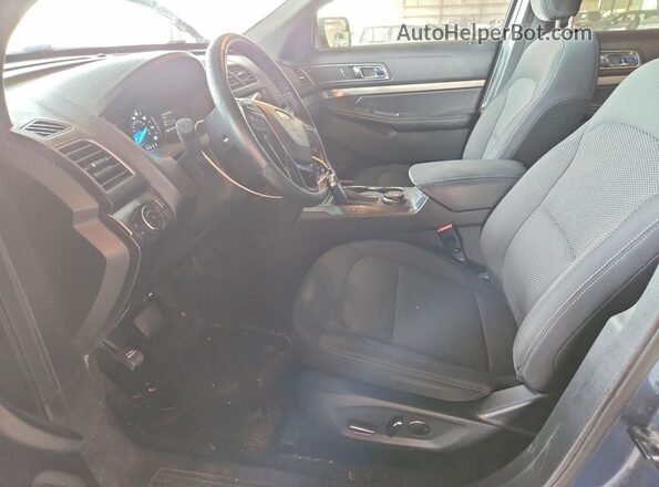 1FM5K8D84JGA74346 2018 FORD EXPLORER Синий Вид салона спереди