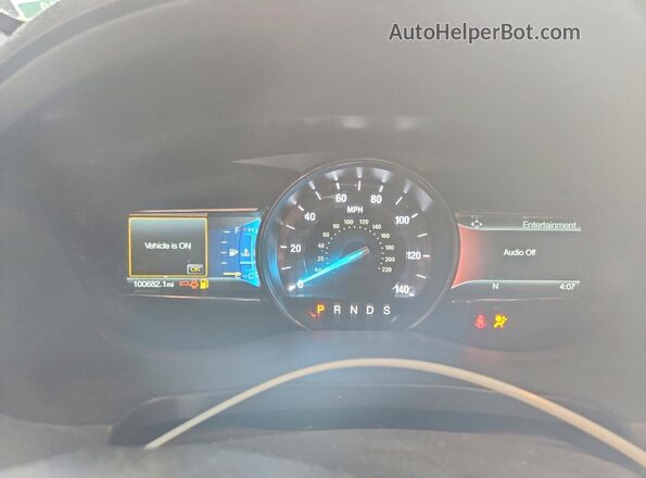 1FM5K8D84JGA74346 2018 FORD EXPLORER Синий Вид щитка приборов