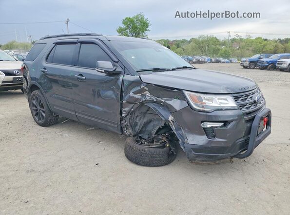 1FM5K8D84KGA85655 2019 FORD FORD EXPLORER Угольный Передняя правая четверть