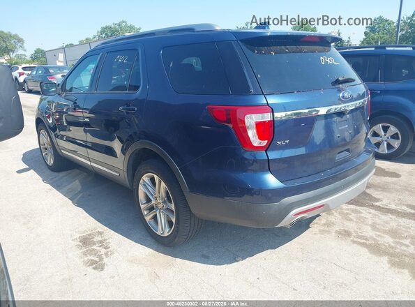 1FM5K8D85GGA13175 2016 FORD EXPLORER Черный Задняя левая четверть