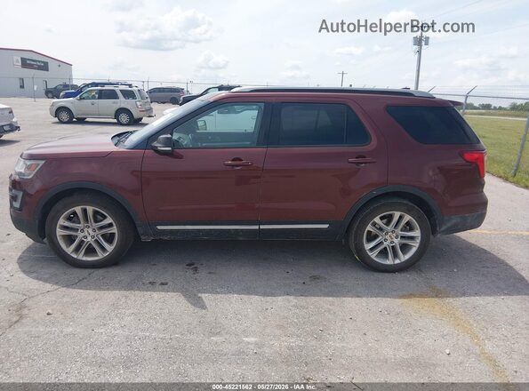 1FM5K8D85GGC12467 2016 FORD EXPLORER Бордовый Панорамный вид салона 360°