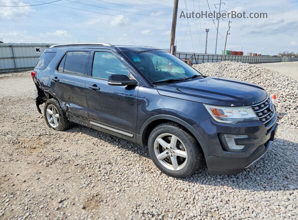 1FM5K8D85HGA21391 2017 FORD EXPLORER Black Przód prawy