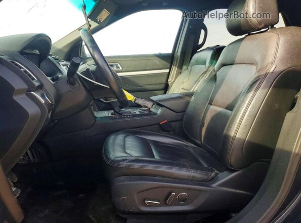 1FM5K8D85HGA21391 2017 FORD EXPLORER Black Widok wnętrza z przodu