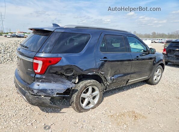 1FM5K8D85HGA21391 2017 FORD EXPLORER Black Tył prawy