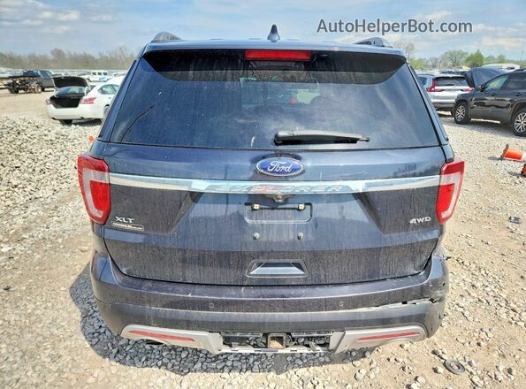 1FM5K8D85HGA21391 2017 FORD EXPLORER Black Widok z tyłu
