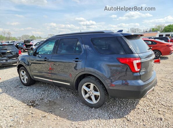 1FM5K8D85HGA21391 2017 FORD EXPLORER Black Tył lewy